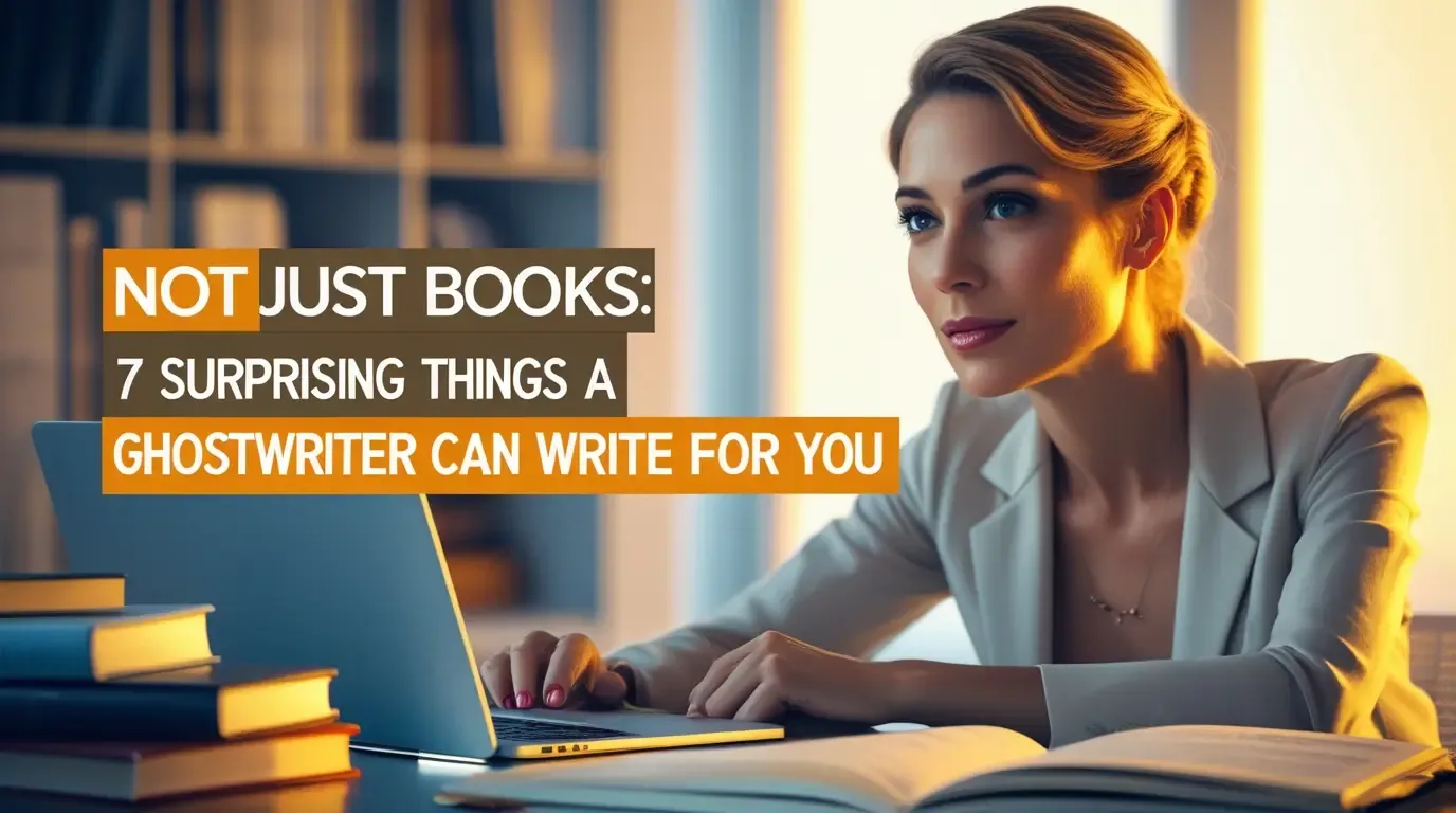 Not Just Books: 7 Surprising Things a Ghostwriter Can Write for You