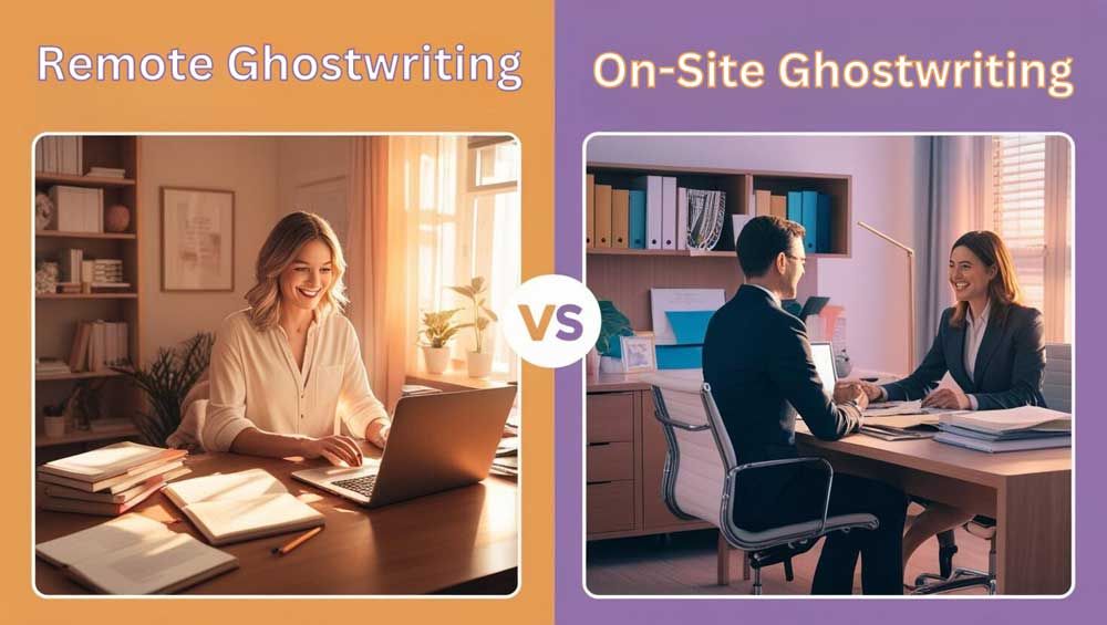 Remote Ghostwriting VS On-Site Ghostwriting? Which Is the Best for You? Find Out Now