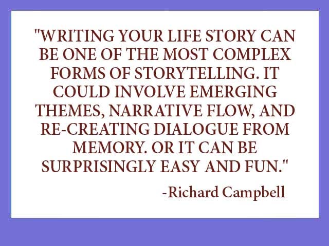 Life story writing quotes